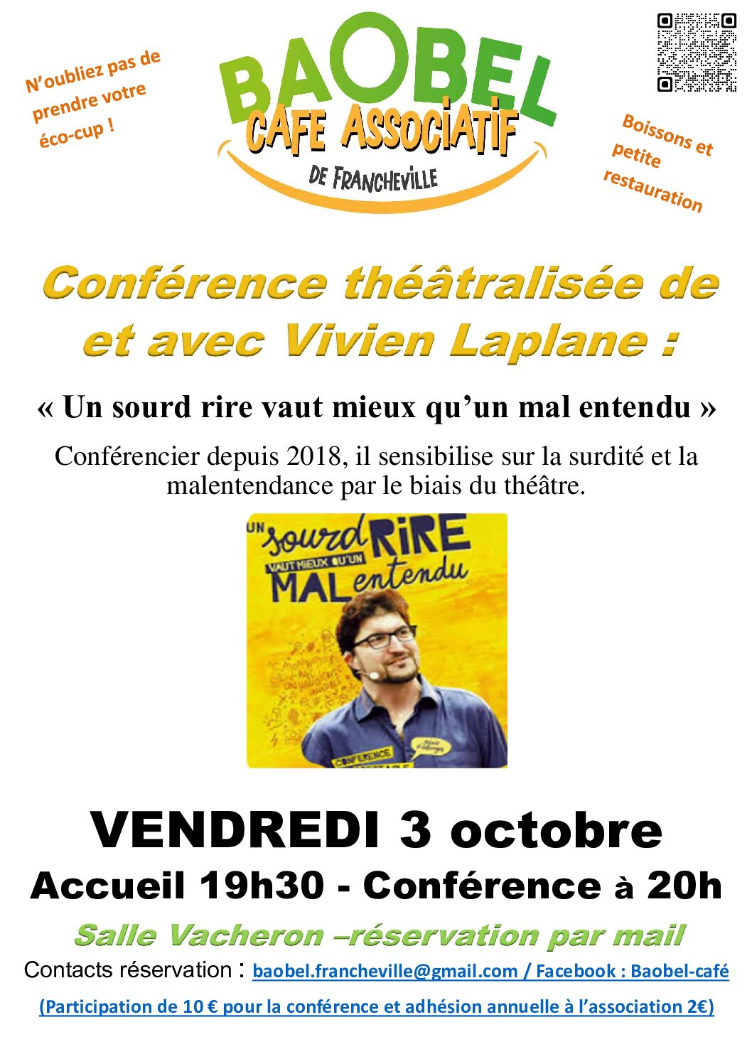 Spectacle à Francheville – 3 octobre 2025
